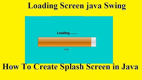 How to Make Loading Screen in java Netbeans  Splash Screen Jprogressbar