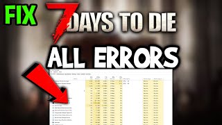 7 Days to die – How to Fix All Errors – Complete Tutorial