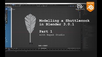 Modelling Shuttlecock Feathers in Blender 3.0.1