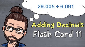 Adding Decimals | Flash Card 11 | The Math Review | 6NS3