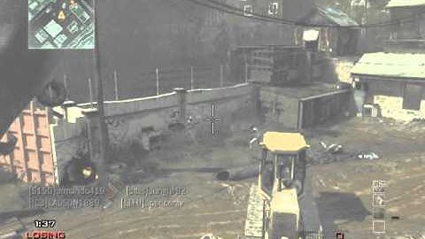 MW3-Jumping throwing knife kill in slow-mo On Mission