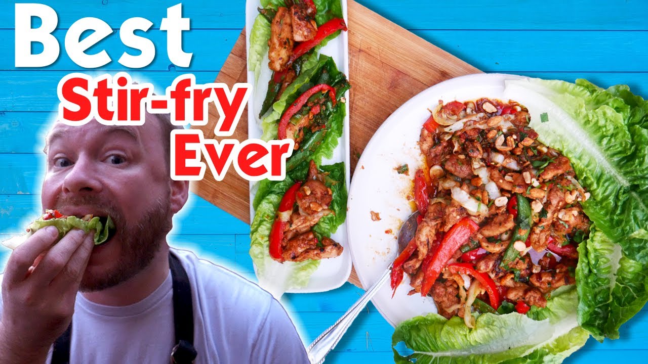 The BEST peanut chicken satay stirfry you will EVER make YouTube