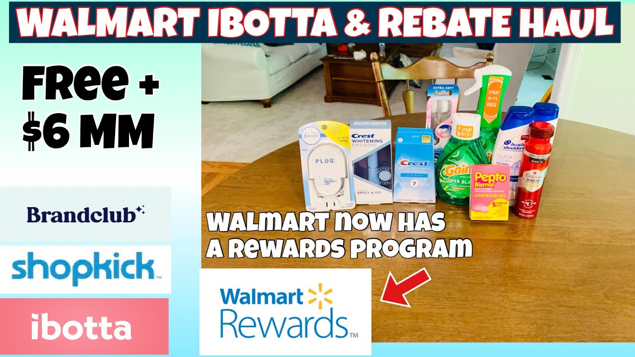 walmart-ibotta-rebate-haul-so-many-p-g-rebates-walmart-has-a-rewards-program-omg-youtube
