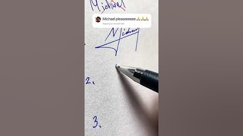 Signature Ideas for Michael 💫  #signstyle #sign  #signatureideas  #calligraphy
