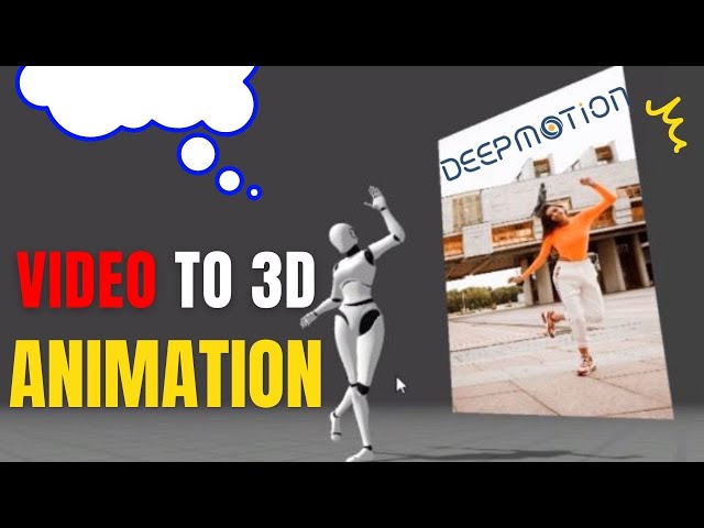 Generate 3D Animations from Video | Animate 3D | AI Motion Capture | DEEPMOTION | AI Mocap Tutorial