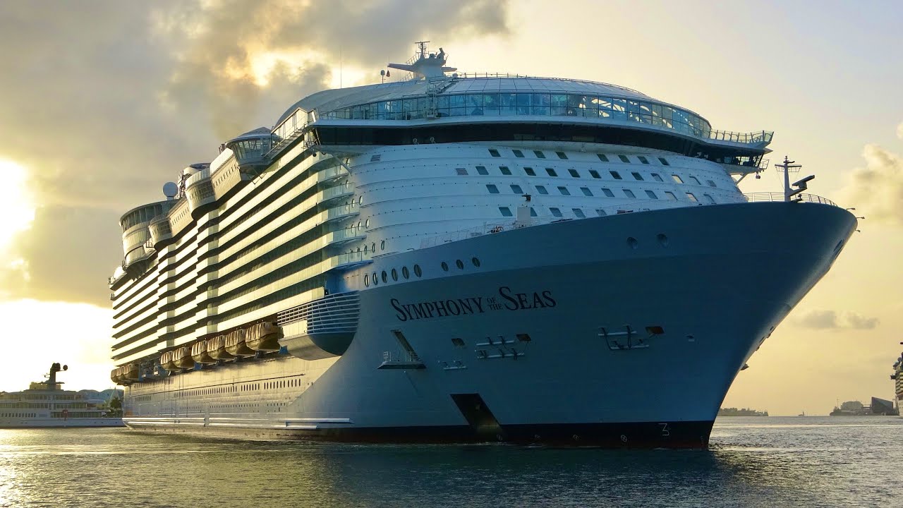 Symphony Of The Seas Arrives In Miami Youtube Symphony Of The Seas Sea Cruise Ship