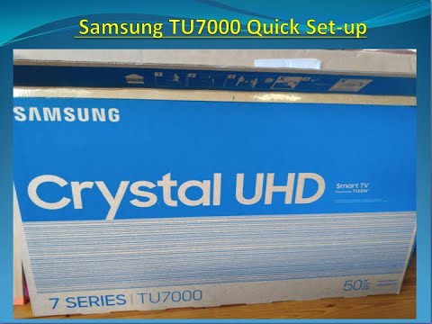 Samsung Tu7000 Setup Manual