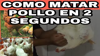 Como M4t4r Pollo o Gallina /Degoll4r/ Fácil y Rápido En 2 Segundos