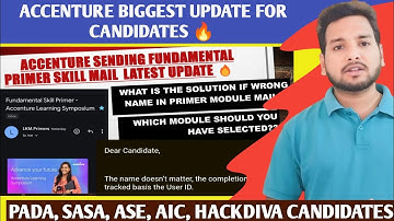 Accenture Primer Skill Module After Joining Mail Big Update |  Onboarding Update | Interview Results