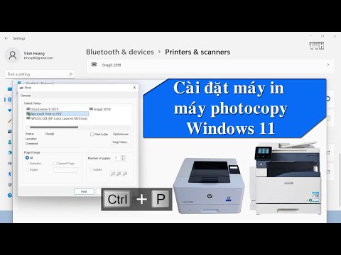 Video Cài đặt máy in mạng máy photocopy trên windows 11 - youtube