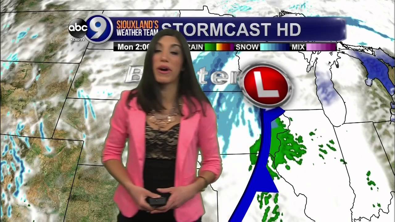 Elisa Raffa - KCAU-TV ABC9 Weather, Sunday 10 PM 1/24/16 - YouTube