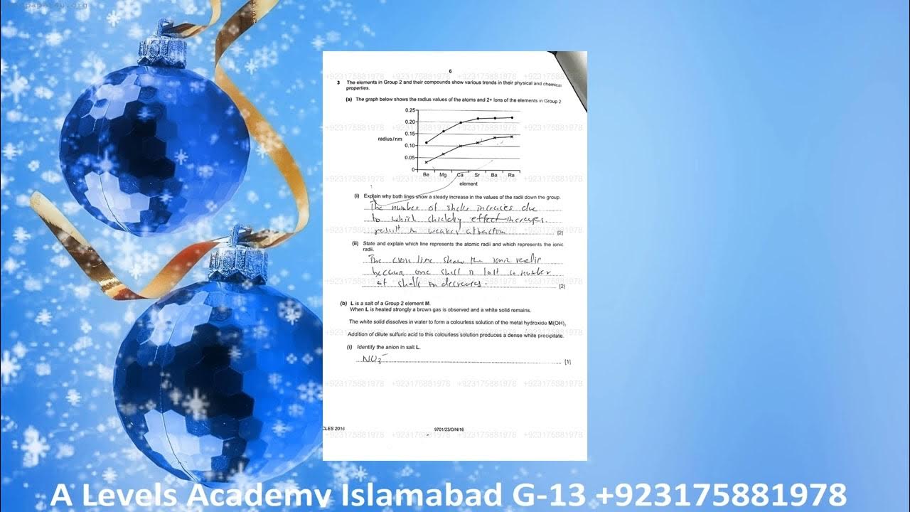 Solved chemistry 9701 oct nov 2016 paper 23 youtube