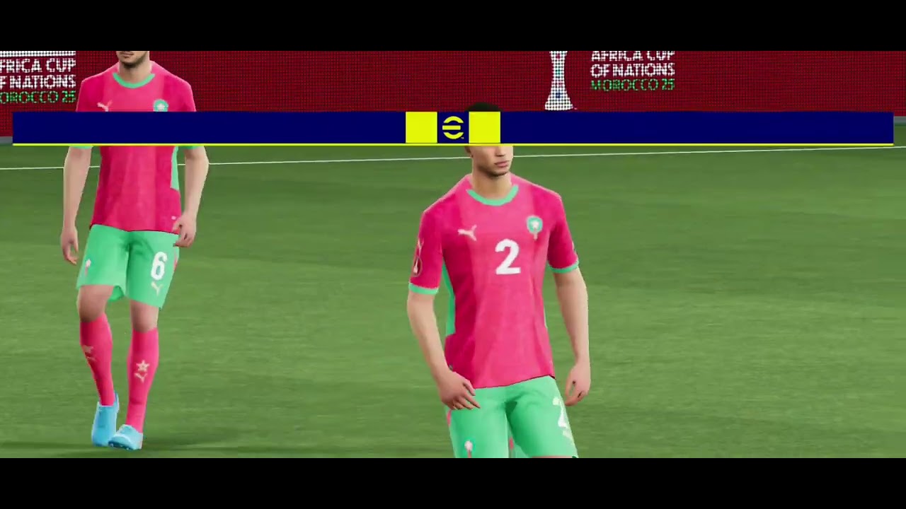 Caf Africa Cup of Nation Morocco Vs Cameroon Efootball gameplay - Final