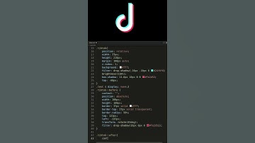 TikTok logo using CSS