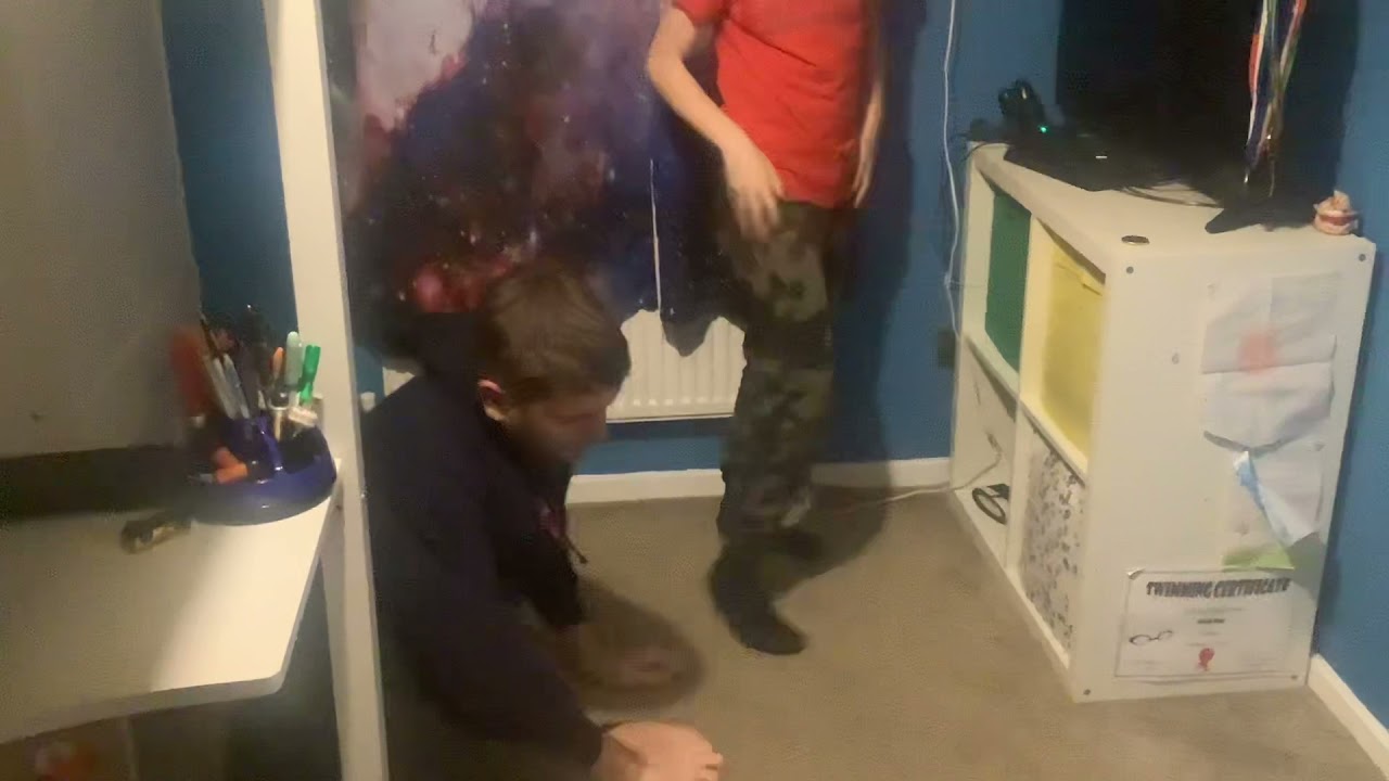 Destroying my dad in a wrestling match part 2 | 25 likes for part 3