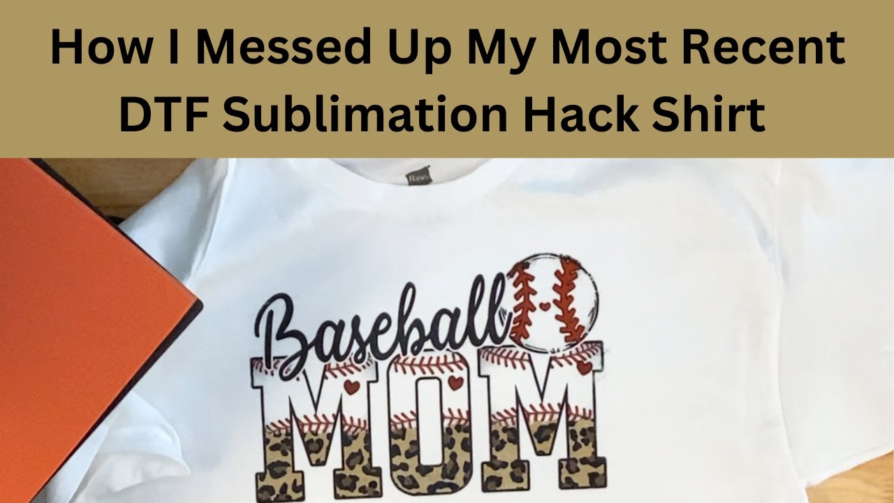 DTF SUBLIMATION HACK ON 100% COTTON DARK SHIRT