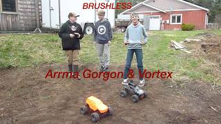 Arrma Gorgon and Vortex brushless upgrade