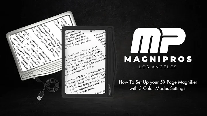 1816 -Rechargeable 5X Page Magnifier How to Instructions