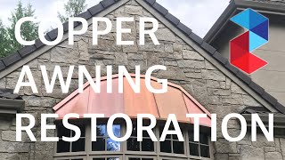 Copper Awning Restoration And Seal
