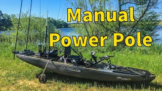 Kayak Manual Power Pole  DIY Dual Manual Power Pole