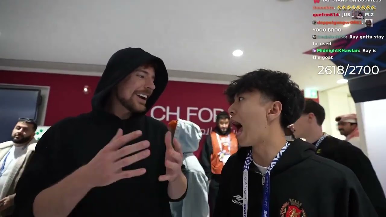 MrBeast confronts Ray for saying TeamWater was a scam but Ray stood by what he said.