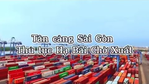 Quy trình làm thủ tục Hạ Bãi Chờ Xuất container #logistics #thutuchabaichoxuat #containers