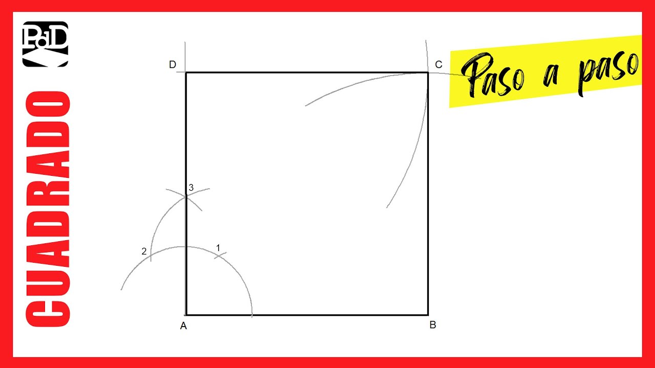 Cómo Hacer Un Cuadrado Como Dibujar un Cuadrado dada la Medida del Lado (Polígonos Regulares a  partir del Lado). - YouTube