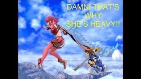 Rex and Pyra vs Malos and Jin