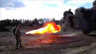 Original U.S. WWII M22 Flamethrower Dated 1945 IN ACTION