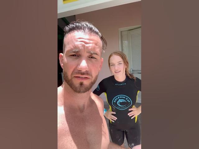 She has to wear a wet suit around me😂