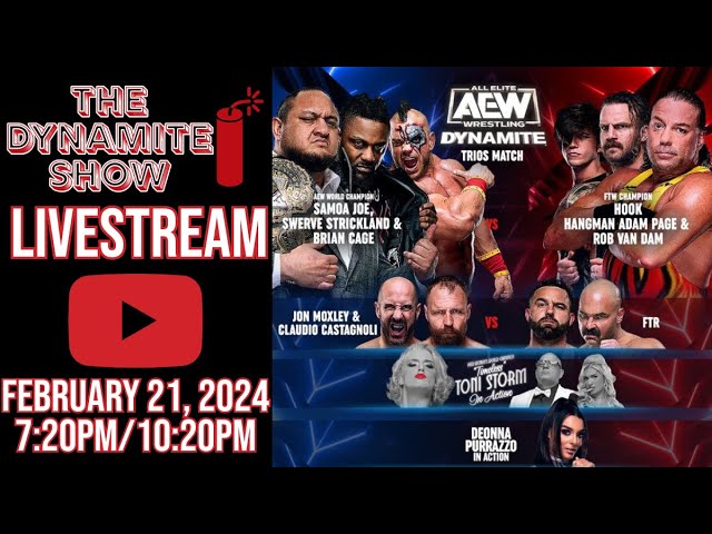 Trios match with all World title contestants | FTR vs. Moxley & Claudio | The Dynamite Show Live