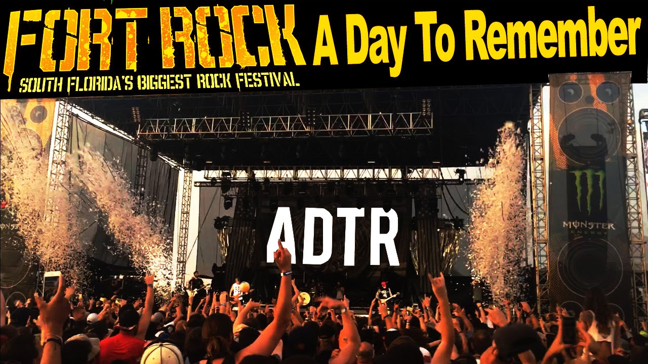 A Day to Remember - Right Back At It Again - Fort Rock 2016 - YouTube