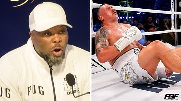 "CUT OUT THE CHEATING" - DANIEL DUBOIS TRAINER FUMING AT OLEKSANDR USYK AFTER LOW BLOW CONTROVERSY