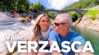 VALLE VERZASCA em Lavertezzo: o destino dos suíços no VERÃO + vila de SONOGNO! 4k🇨🇭