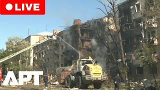 LIVE | Kyiv Apartment Building Devastated During Russia’s Overnight Air Strike | APT