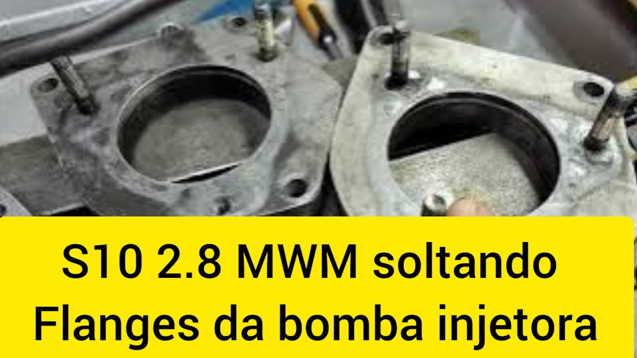 S10 2.8 MWM soltando flange bomba injetora - YouTube
