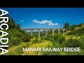 Manari railway bridge  arcadia  greece 4k