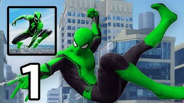 Spider Rope Hero Gameplay Part 1 (Android,IOS)