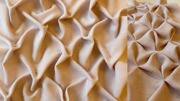 NEW Smocking Technique | Fabric Manipulation | Didsbury Art Studio