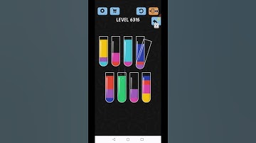 Water Color Sort Level 6315 Gameplay Solution