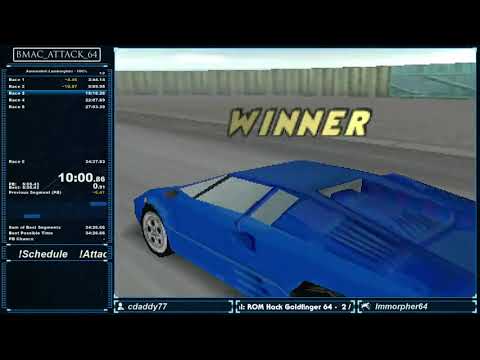 Automobili Lamborghini N64 - 100% Speedrun - 34:04.46