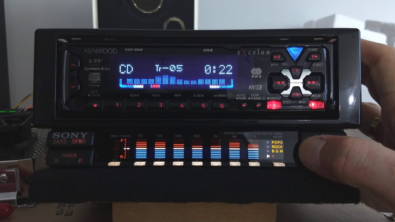 Kenwood KDC-X915 e Sony XE-8mkll - YouTube
