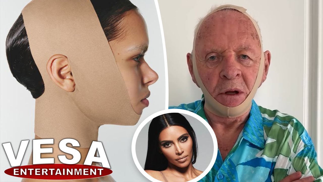 Anthony Hopkins mocks Kim Kardashian's bizarre SKIMS headwrap