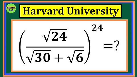 Harvard University Interview Tricks | Nice Algebra Math Problem || Math Olympiad 
