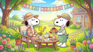 Snoopy’s Peaceful Mother's Day Garden Retreat 💌🌷 Soft Jazz & Cozy Vibes for Inner Peace 🎶 screenshot 5