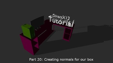 Beginner tutorial: Your first DirectX 12 application in C++ (Part 20: Creating normals for our box)