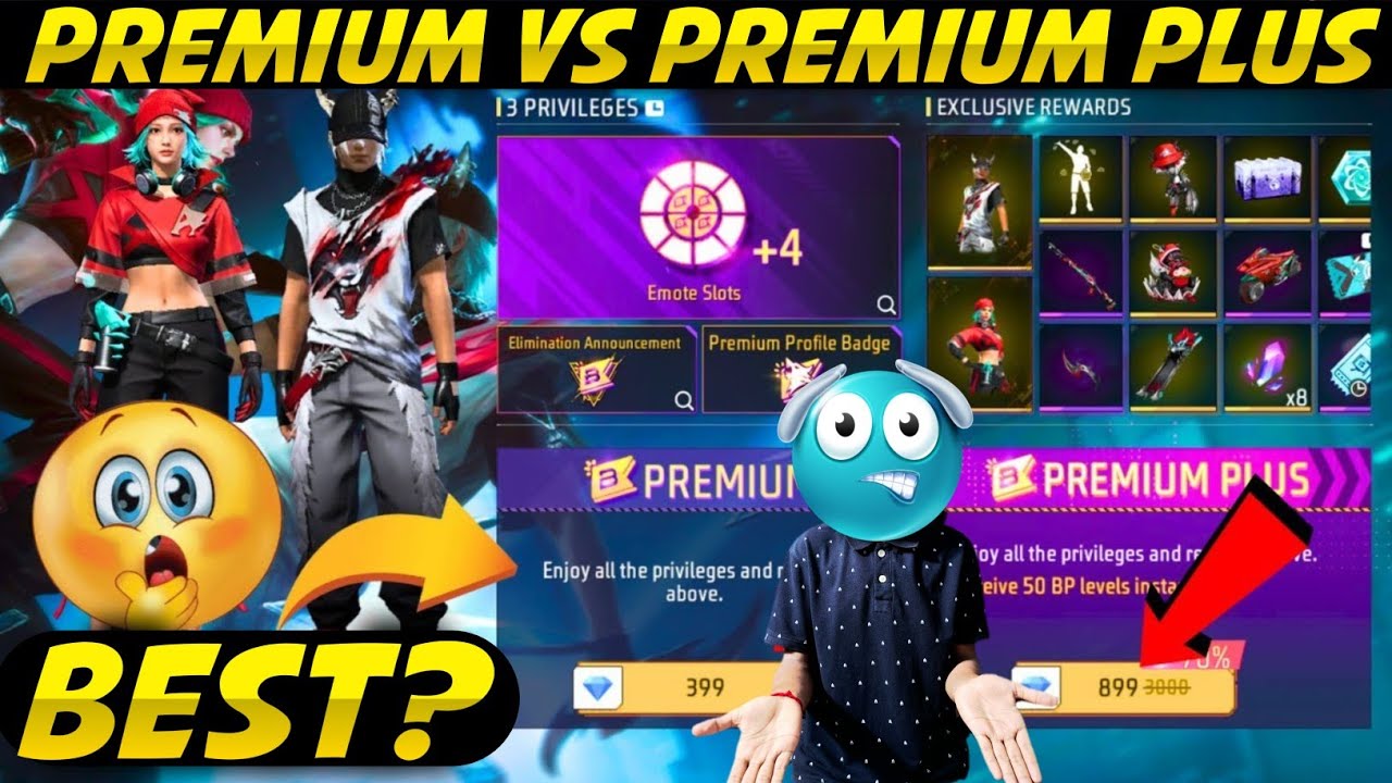 January Booyah Pass Premium Vs Premium Plus | New Booyah Pass Free Fire 399 Diamond Me Kya Milega |