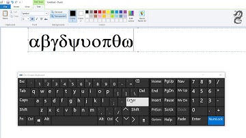 How to Type Greek Symbols (letters) in Paint