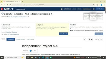 Excel 2021 In Practice - Ch 5 Independent Project 5-4 |SIMnet Assignment Excel 2021 Guide