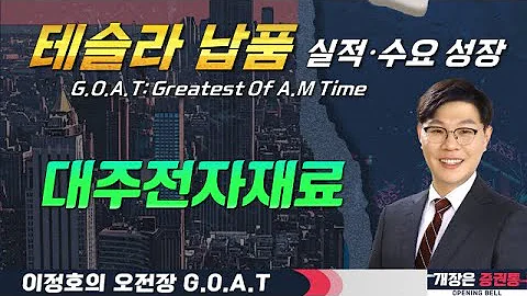 대주전자재료, 테슬라가 쓰는 실리콘 음극재! 세계에서 쓴다#포스코엠텍 #HD현대일렉트릭 #동양철관 #오전장특징주 #GOAT #최애